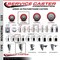 Service Caster 3.5'' Red Poly Swivel 1'' Expanding Stem Caster Set 2 Total Lock Brakes, 4PK SCC-EXTTL20S3514-PPUB-RED-2-S-2-1 - alternate 5